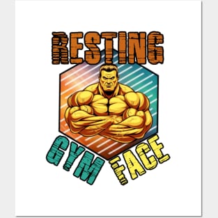 Resting Gym Face Posters and Art